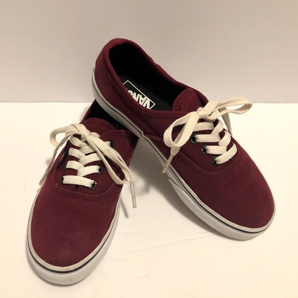 Vans burgundy kids shoe - Picture 2 of 8